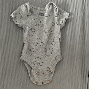 Disney Gray Mickey Mouse Bodysuit
